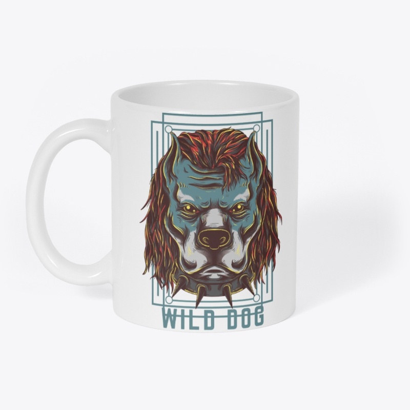 Wild dog Design T-shirt
