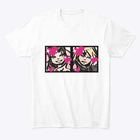 Clerith X Hands Heart White Kaos Front
