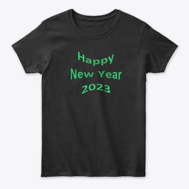 Happy new year 2023 in green