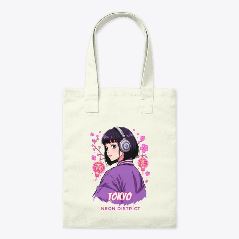 Tokyo Neon District Anime Girl