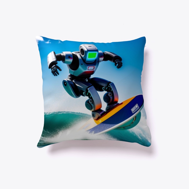 A robot surfing