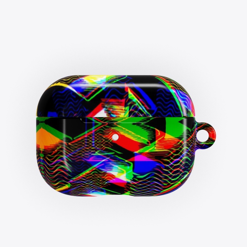 Colorful Glitched Abstract Pattern 