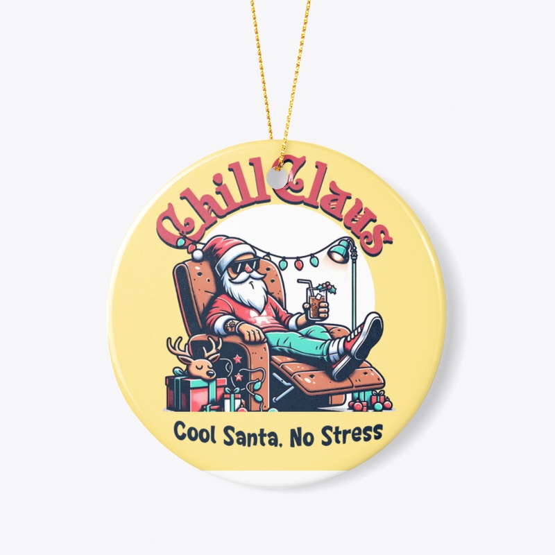Chill Santa Ornament
