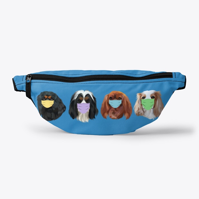 Cavalier Dogs in Masks