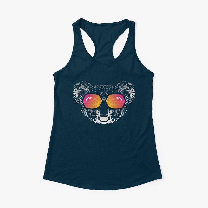 Cute Koala in Sunglasses (Colored+sg02)