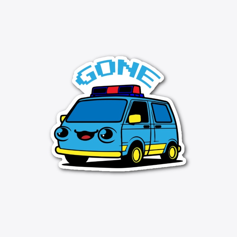 Kawaii Police Van Graphic