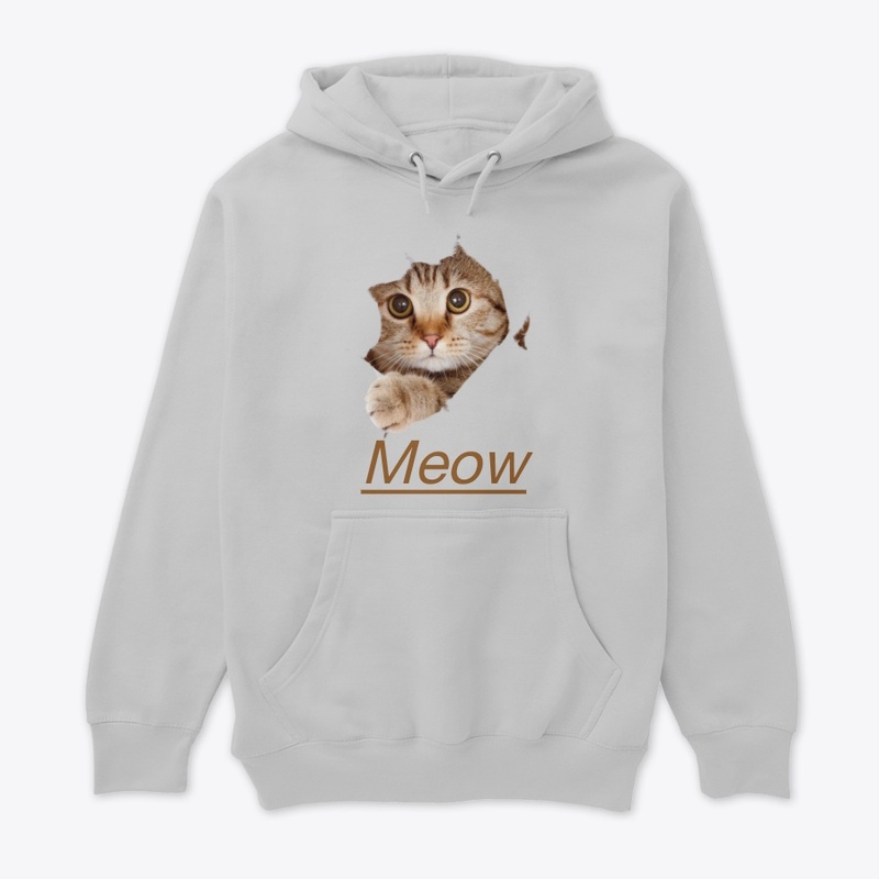 Meow Shirt, Cat Lover T shirt, Hoodie