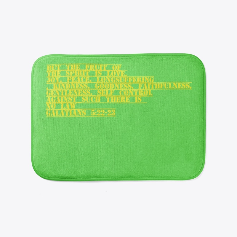 Fruits of the spirit bathmat