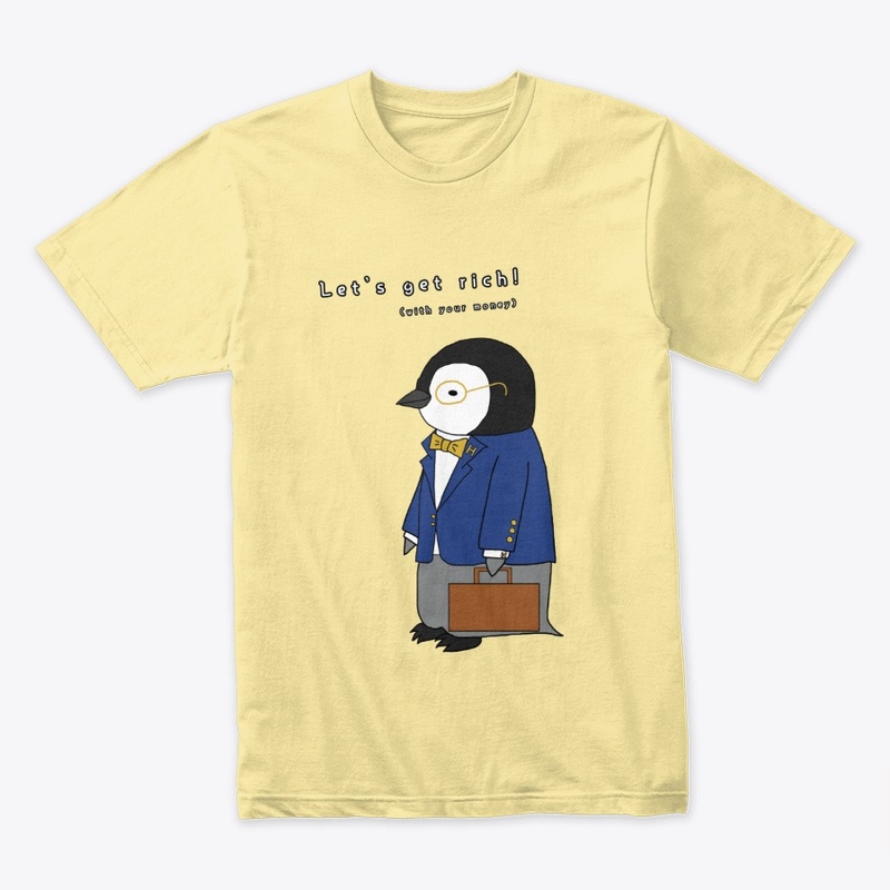 Get Rich - Cute Baby Penguin Design