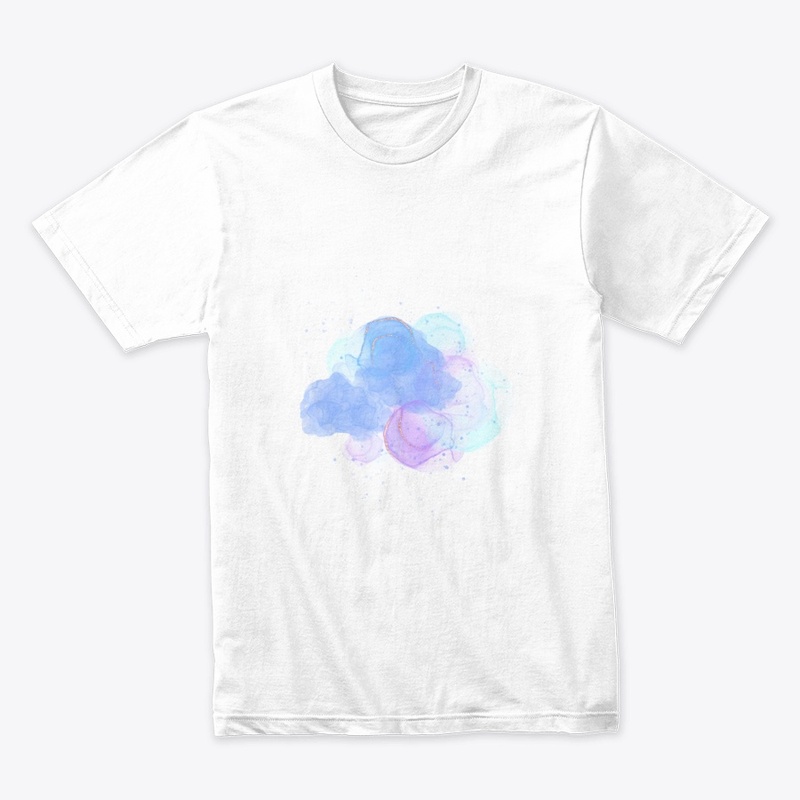 Blue Purple Color Illustration T-shirl