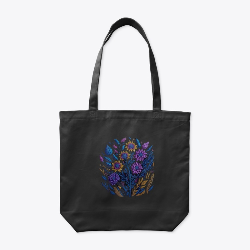3d Flowers and Nature Organic Tote Bag