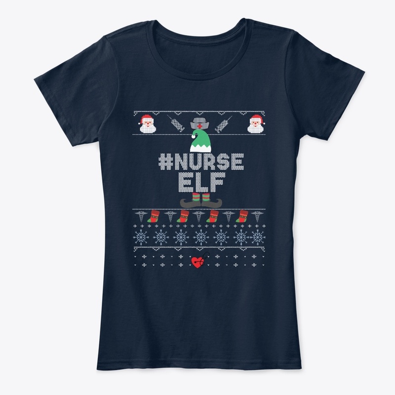 ELF Funny Nurse Ugly Christmas Sweater