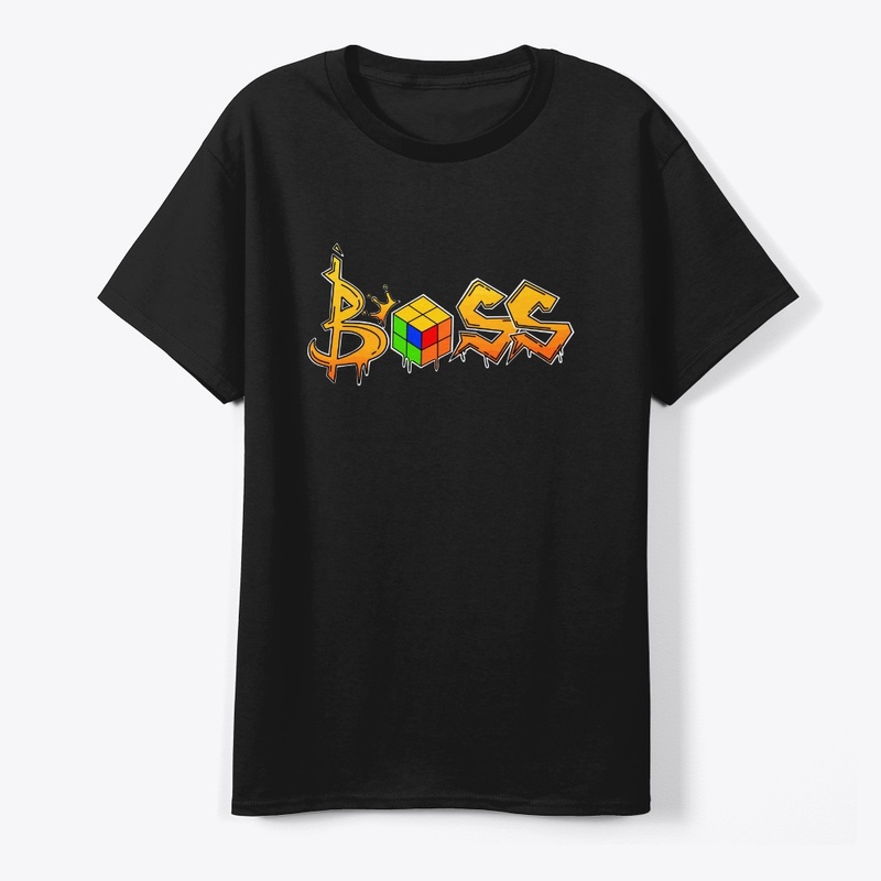 Boss Cubing T-Shirt (Black 2x2)