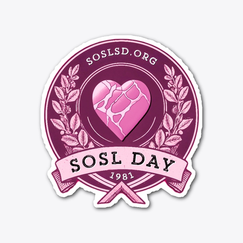SOSL day V1 sticker in rosewine
