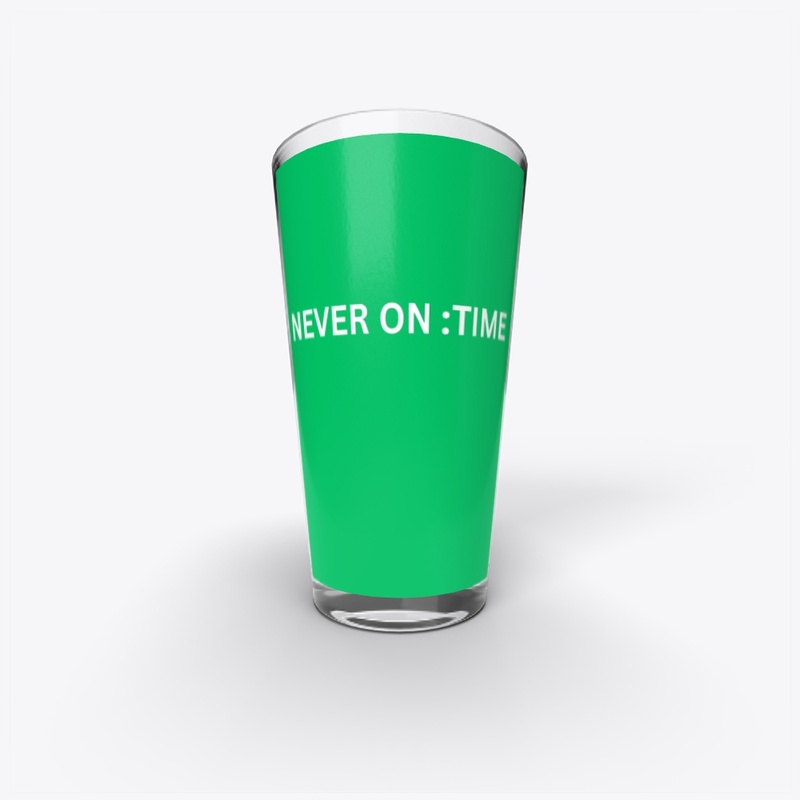 sticker of never on time {customizable}