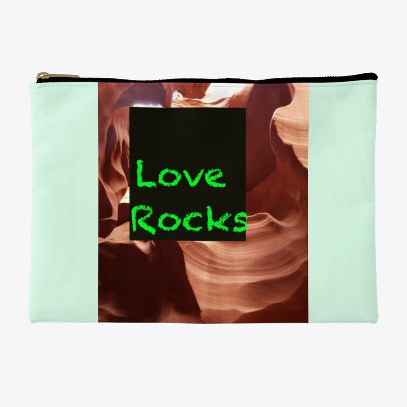 Love Rocks Funny Neon Green Nature Pic