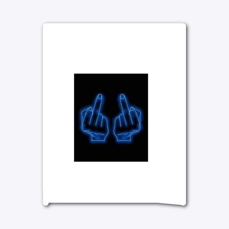 middle finger graphic designed products