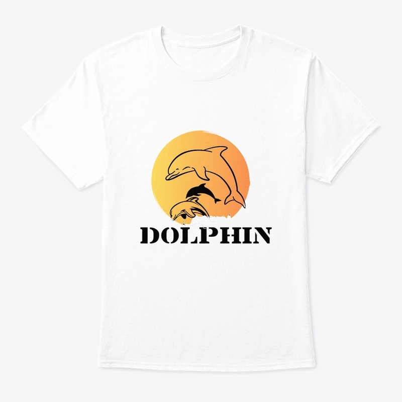 Jumping Dolphins sunset view 