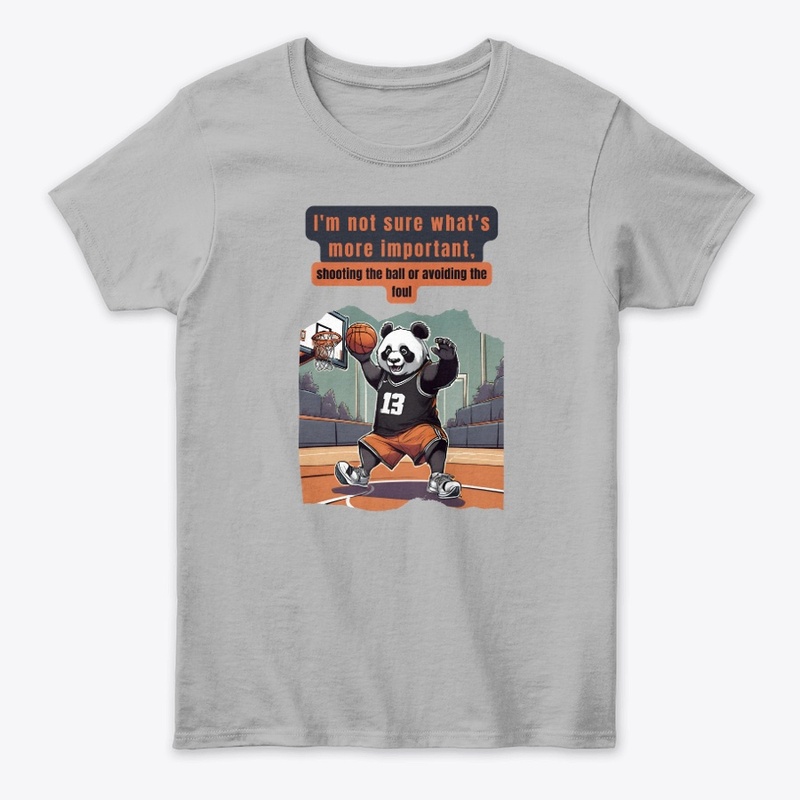 Get Cute Panda Basketball T-Shirts!