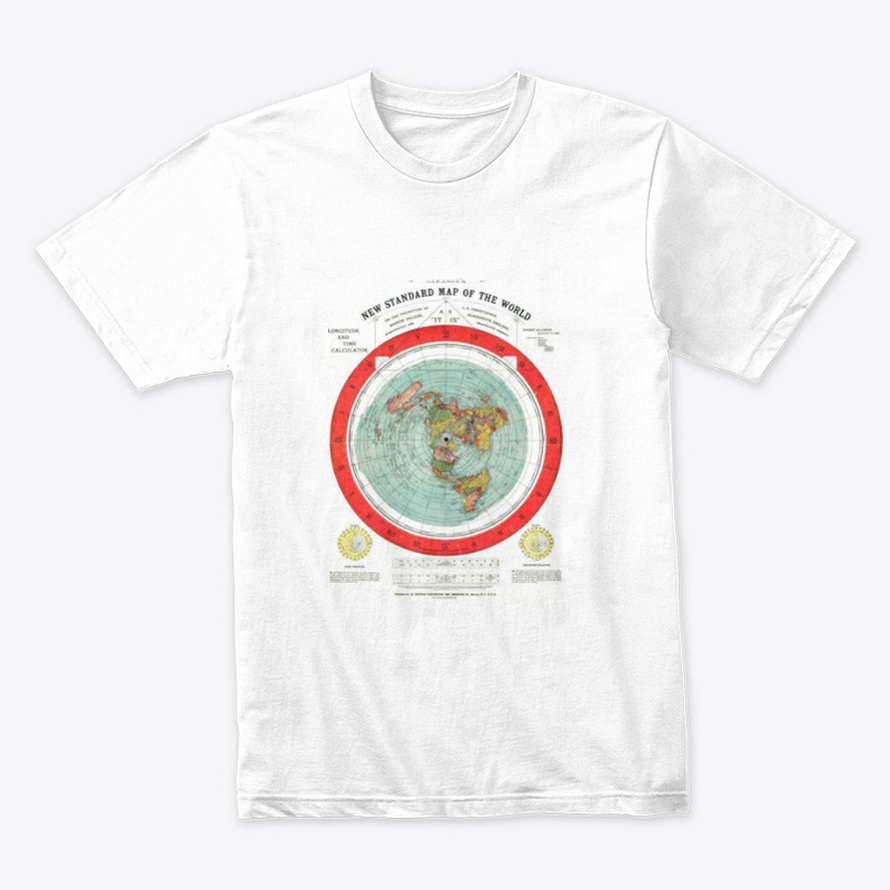 1892 New Standard Map Of The World