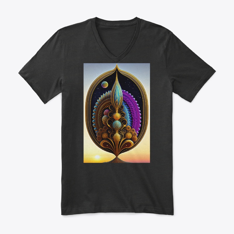 Black v neck desing