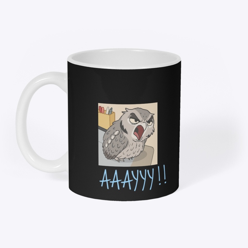 Angry Owl Yelling at the World