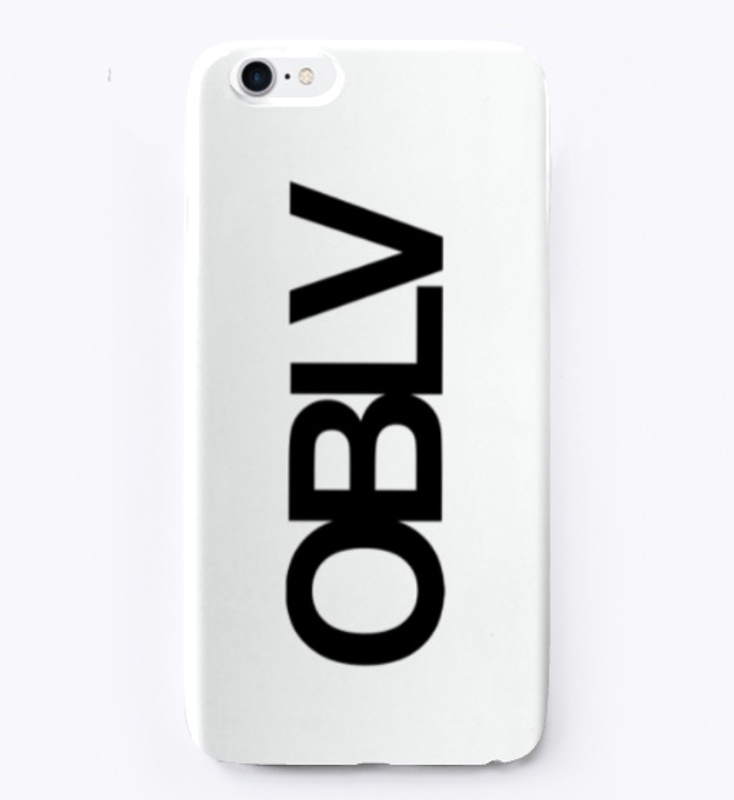 OBLV iPhone Case Black Text