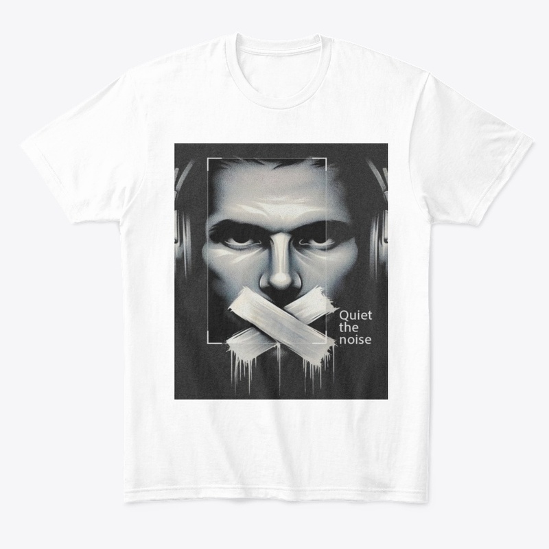 A T SHIRT DESIGN QUIT AND NOISE