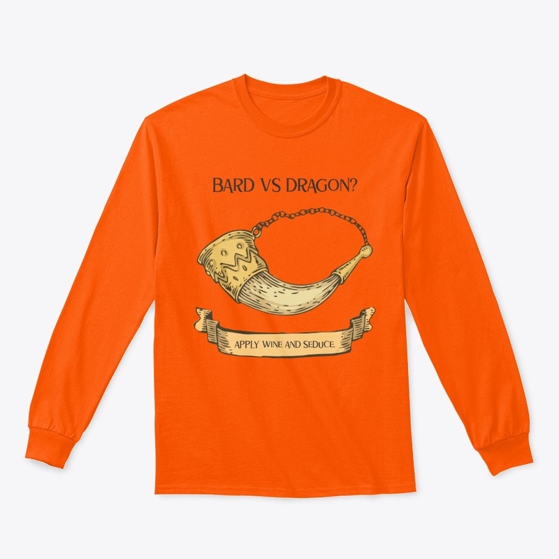 Fantasy RPG Bard vs Dragon Funny Flirty