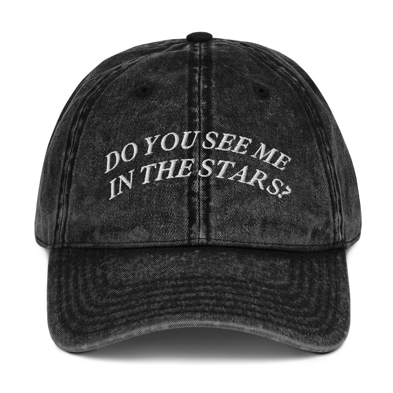 Do You See Me In The Stars Denim Cap