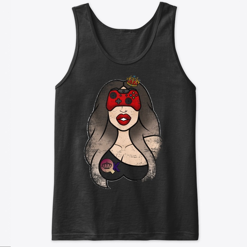 QueenieKris Game Queenie Logo Distressed