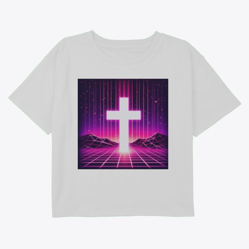 Jesus Saves - Vaporwave Cross Tee