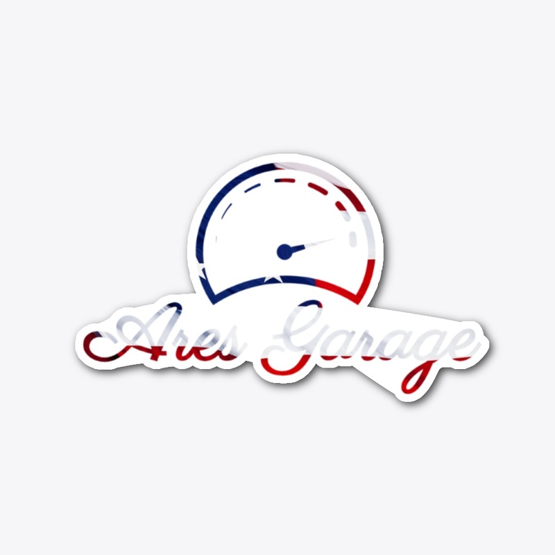 Ares Garage Sticker (flag)
