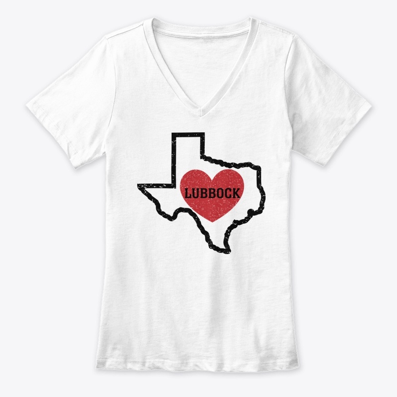 Lubbock Texas Heart Shirt City State