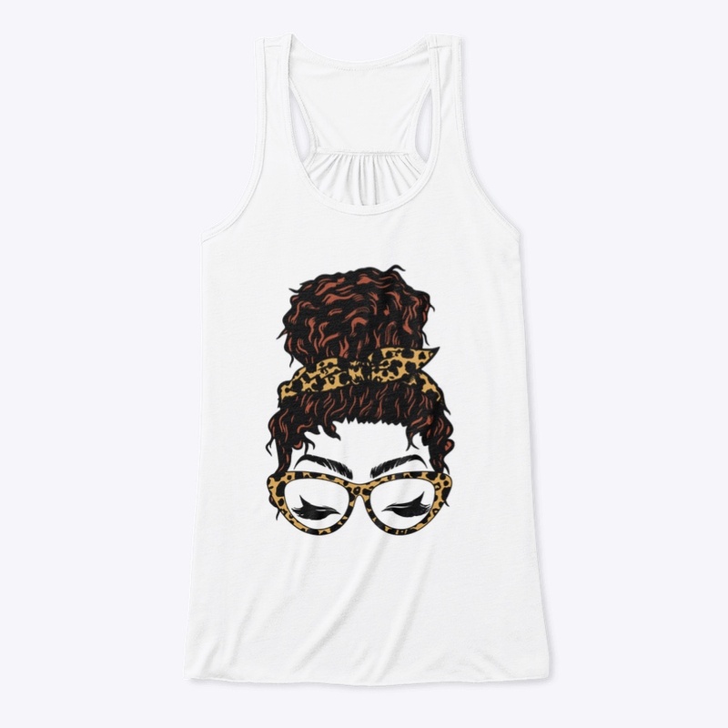 Curly red hair messy bun cat eye 