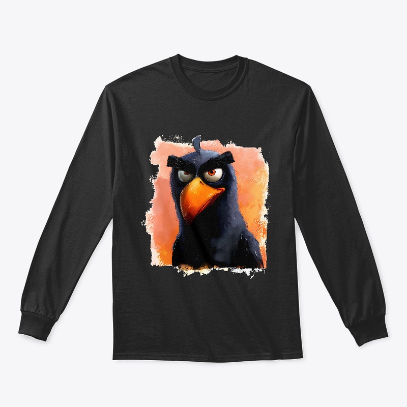 A crow carrying anger in its wings