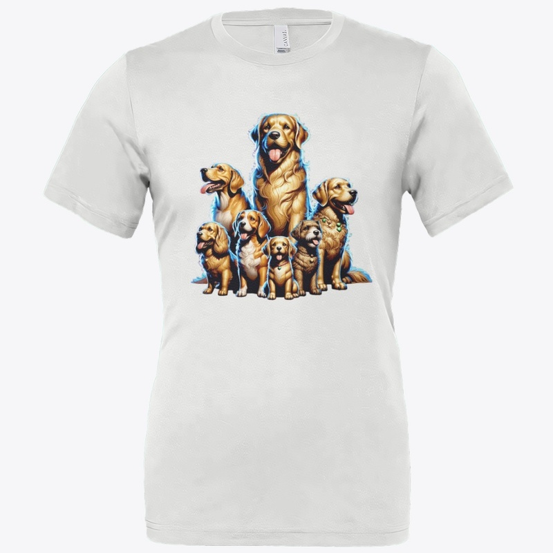 Golden Retriever Neon Pack Dog Lover Tee