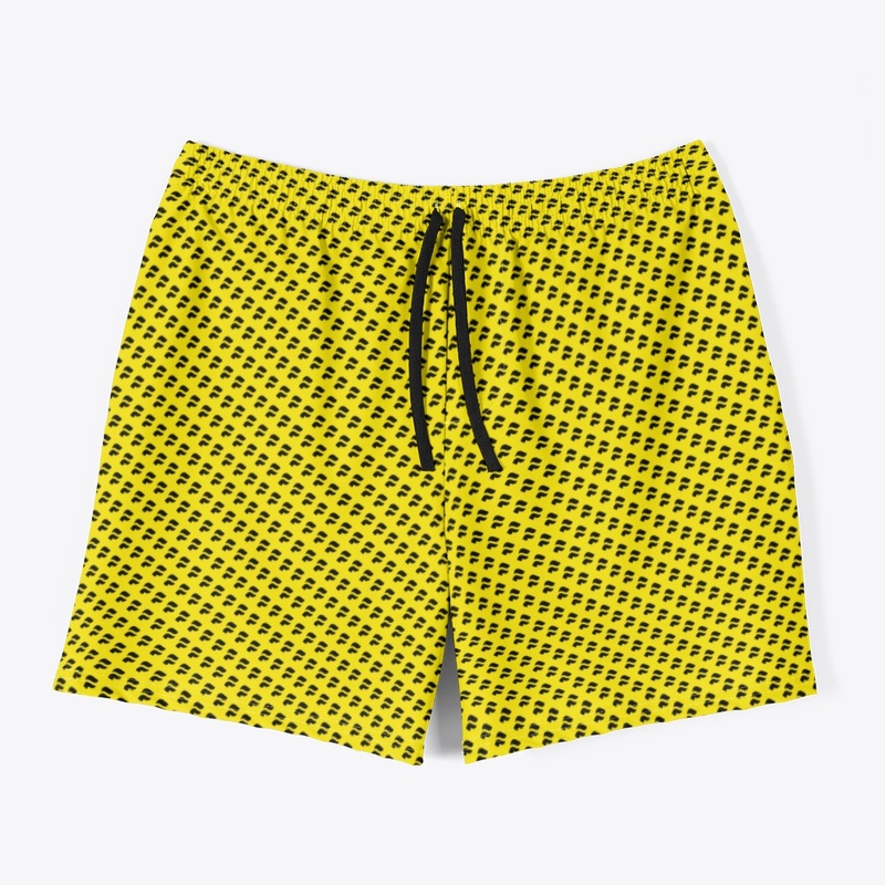 Proof of Pattern Swim Trunks - Black