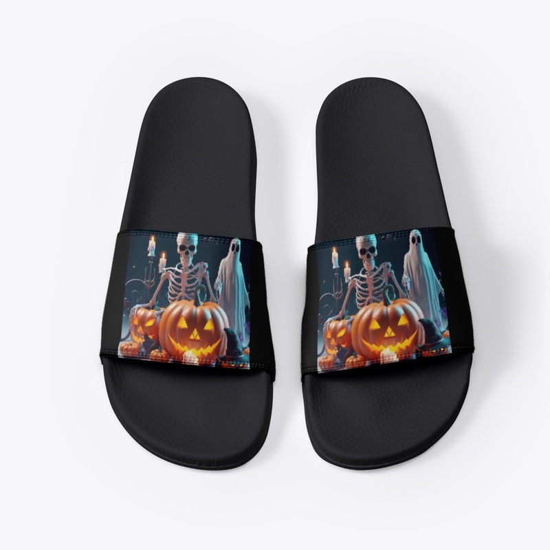 3D Pumpkin &amp; Spooky Friends Slides
