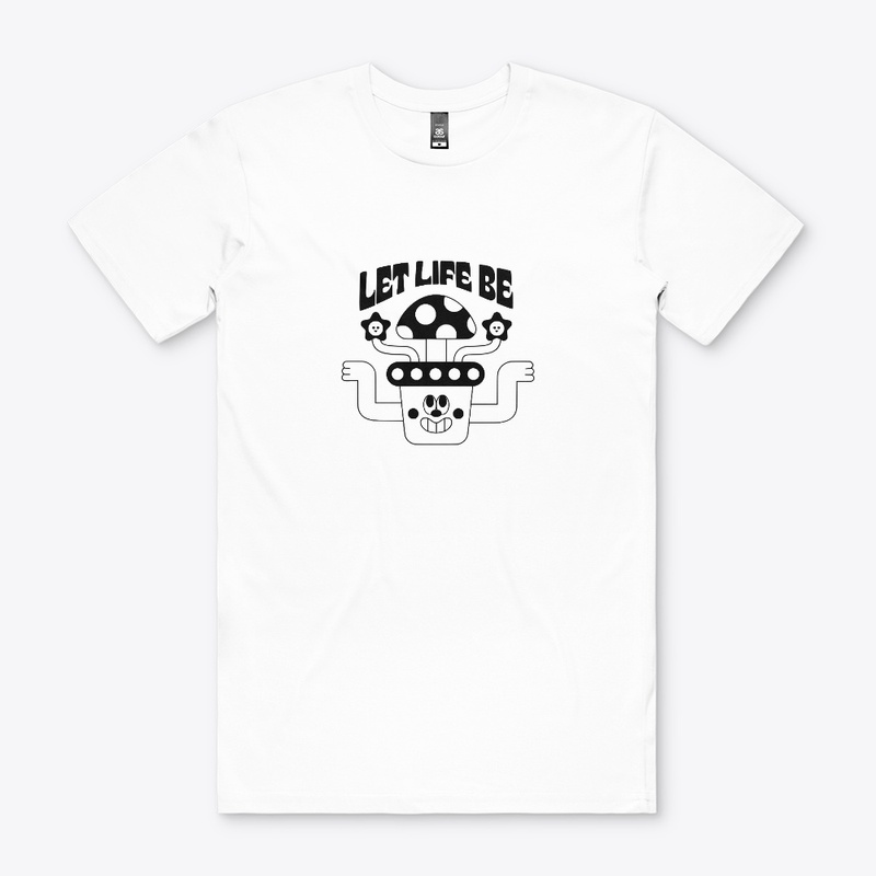 Graphic Printed T-shirt - "Let Life Be" 