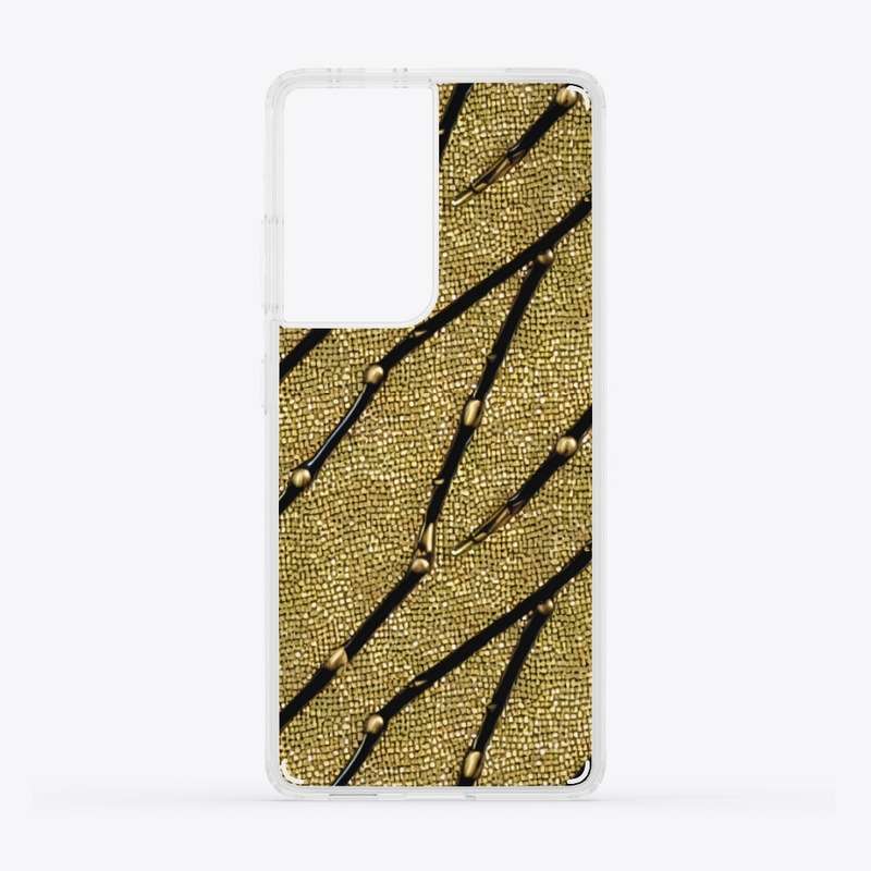Black and Gold Elegant Line Design 