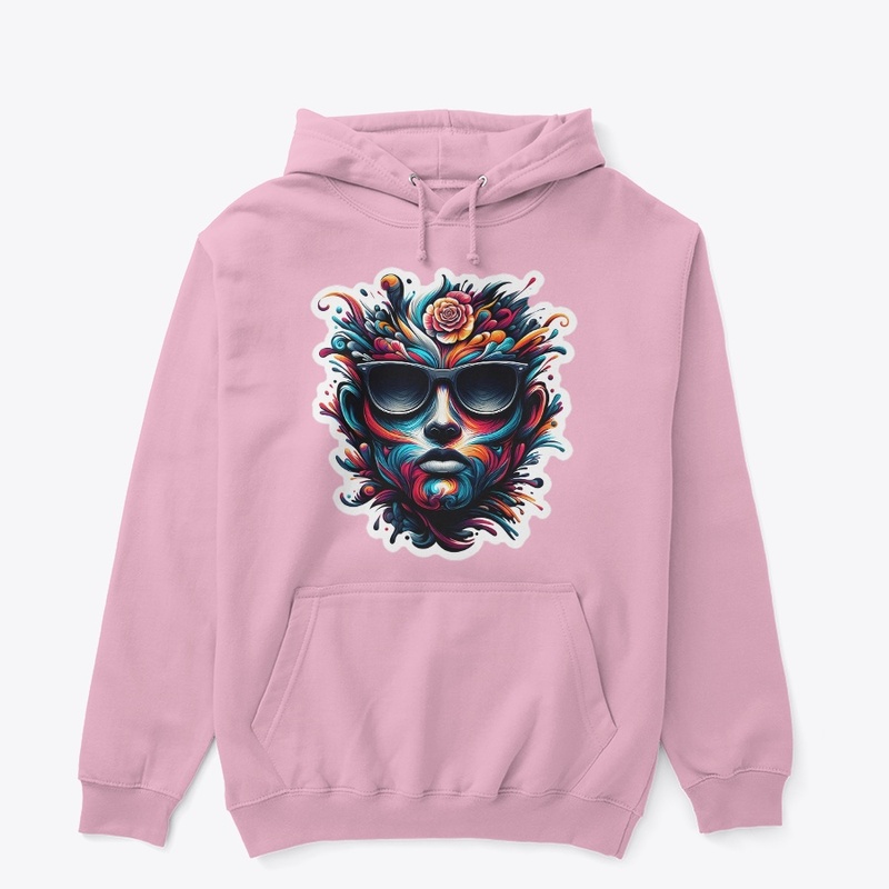 colorful abstract human face