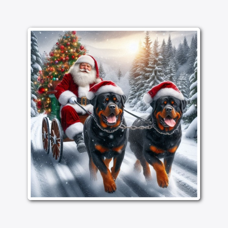 Rottweilers & Santa