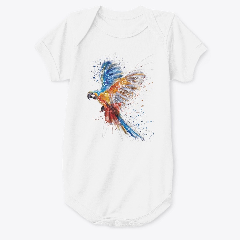 Parrot Birds T-Shirts For KID