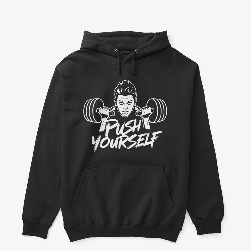 Push Yourself Typography Gym T-shirt