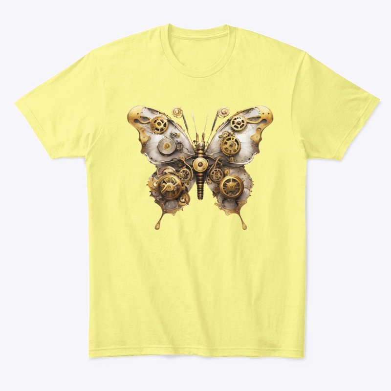 butterfly steampunk gold