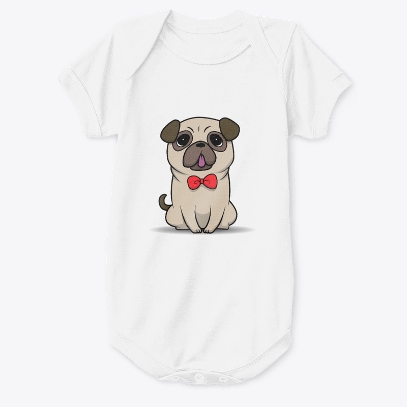 Cute Cartoon Pug