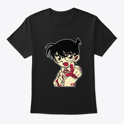 Detective Conan T Shirtdetective Conan T Black T-Shirt Front