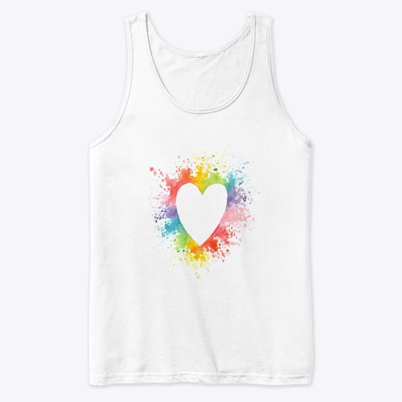 Rainbow heart pride 