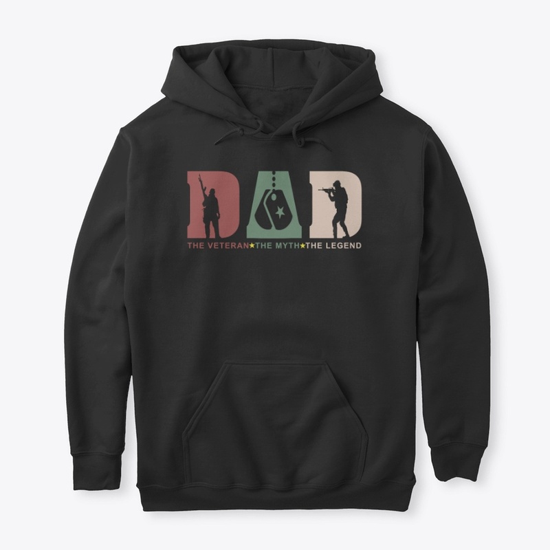 Best Veteran Dad  Shirt for Men